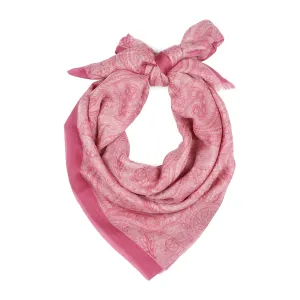 Etro Paisley Print Frayed Edge Scarf