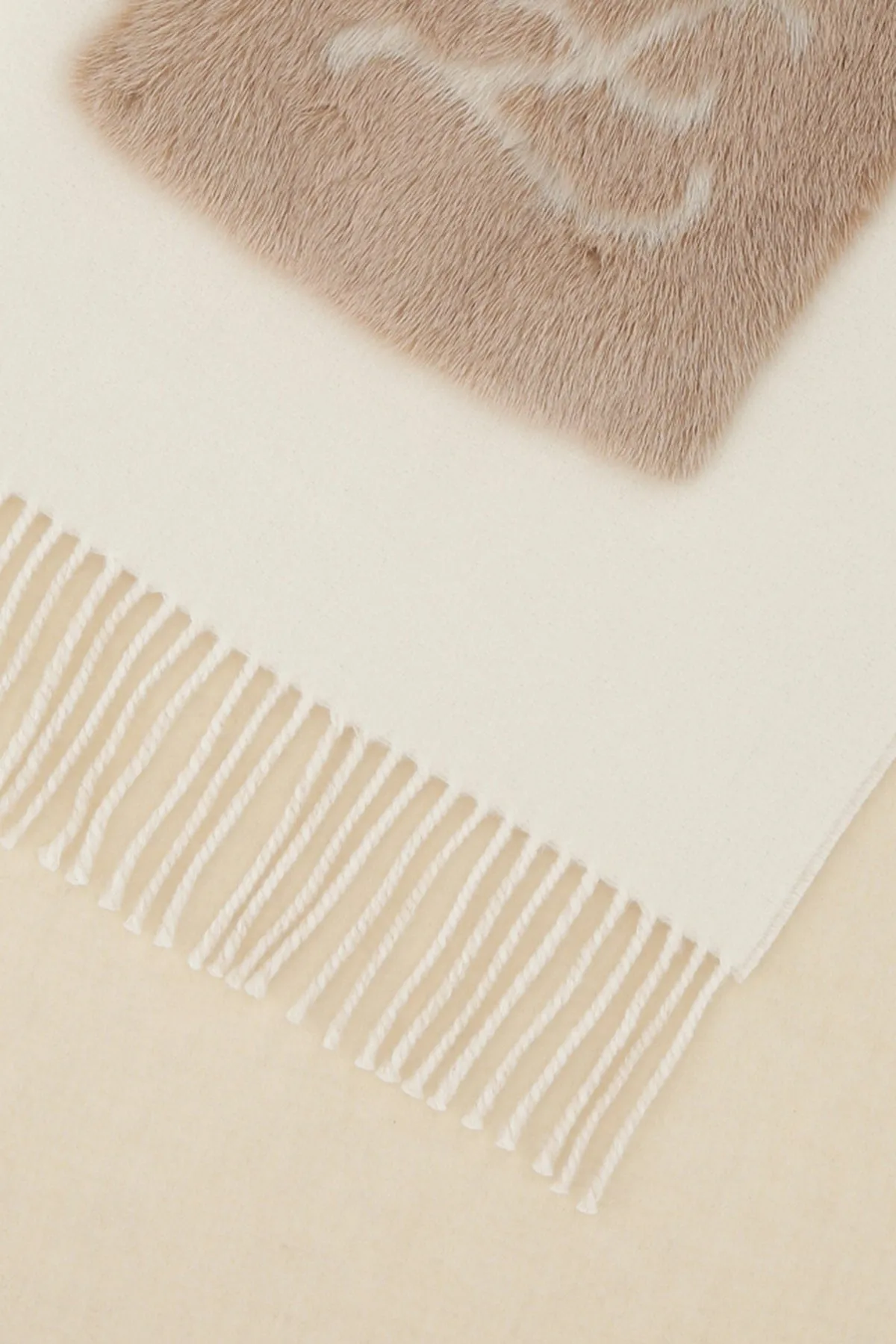 Fendi Panelled Logo Detail Scarf