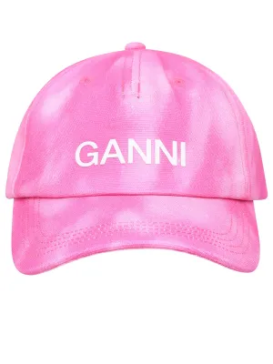Ganni Logo Detailed Baseball Cap