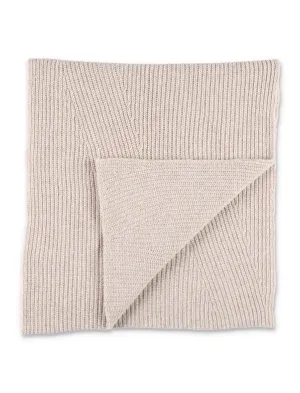 Ganni Logo Patch Knitted Scarf