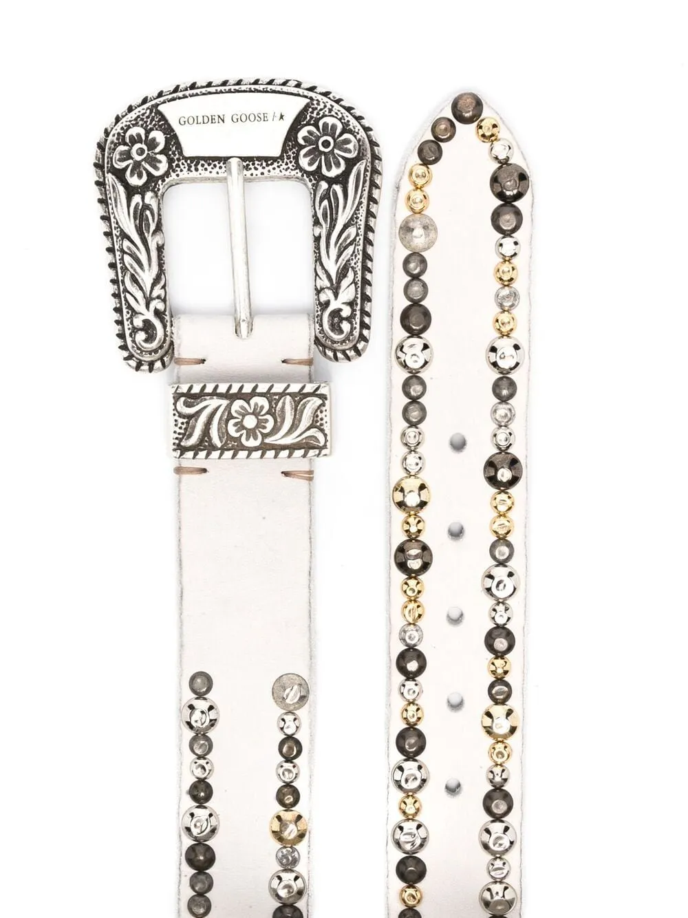 Golden Goose Deluxe Brand Logo Detailed Buckled Belt