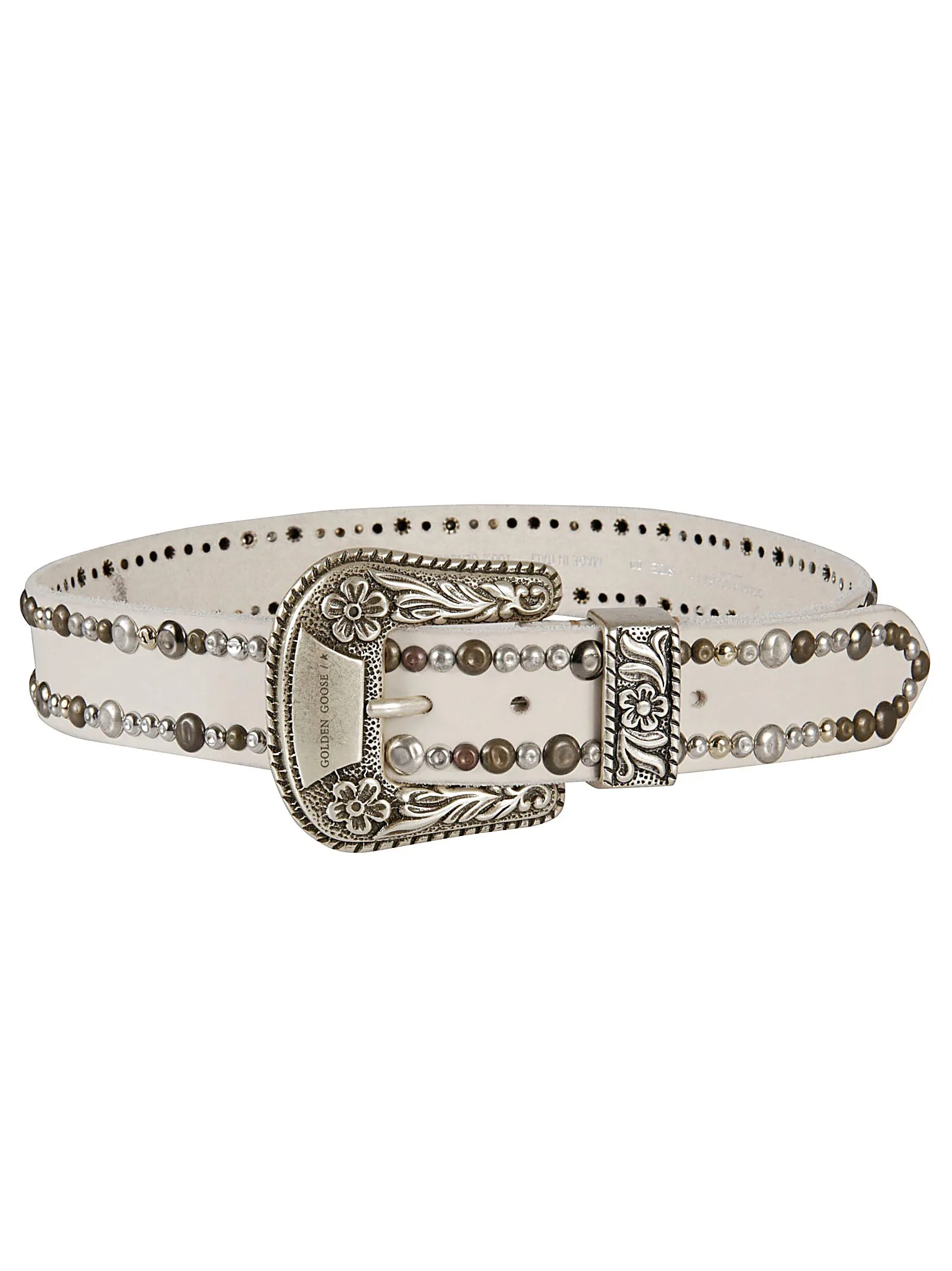 Golden Goose Deluxe Brand Logo Detailed Buckled Belt