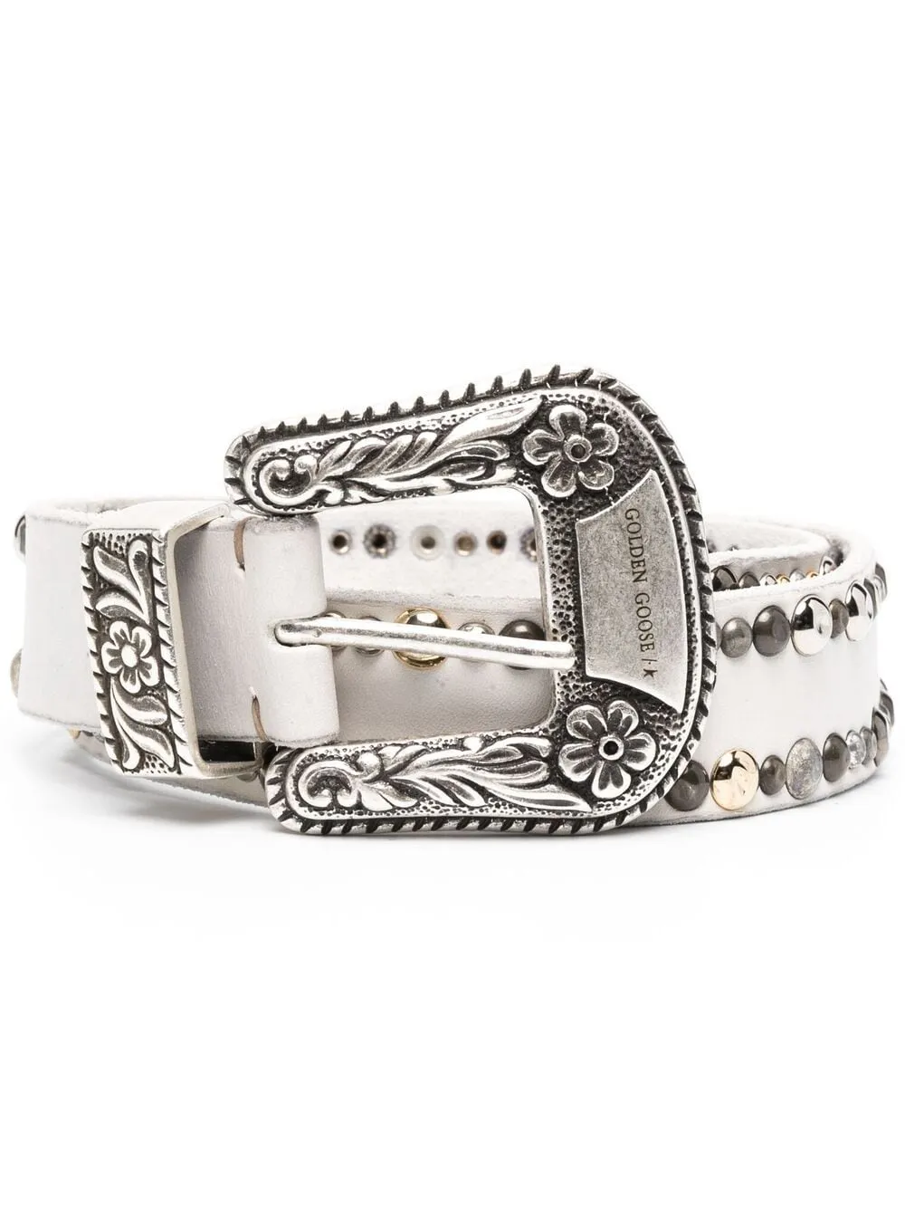 Golden Goose Deluxe Brand Logo Detailed Buckled Belt