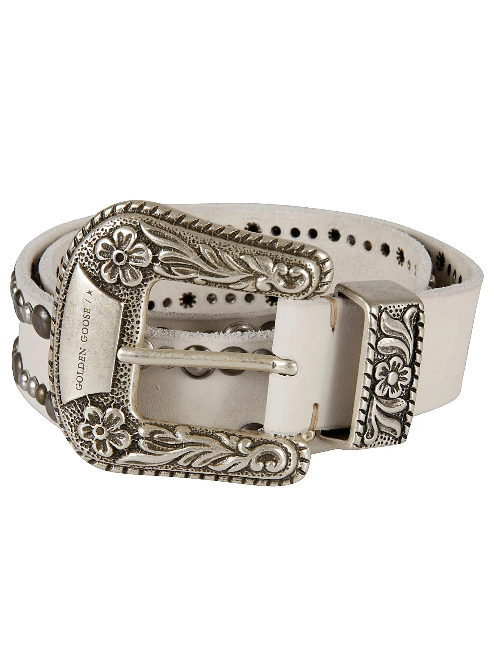 Golden Goose Deluxe Brand Logo Detailed Buckled Belt