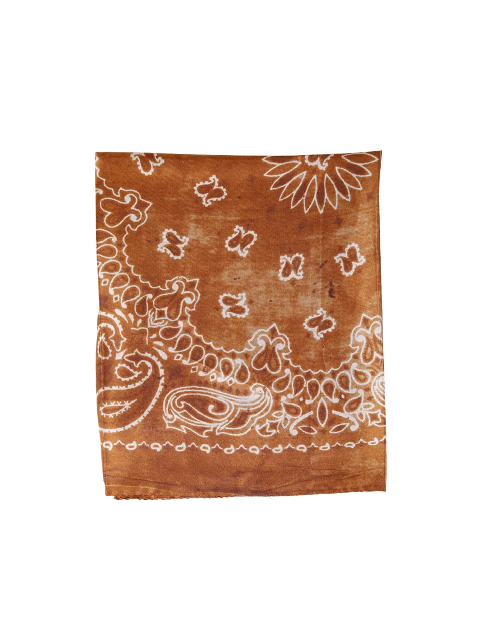 Golden Goose Deluxe Brand Paisley Print Distressed Effect Scarf
