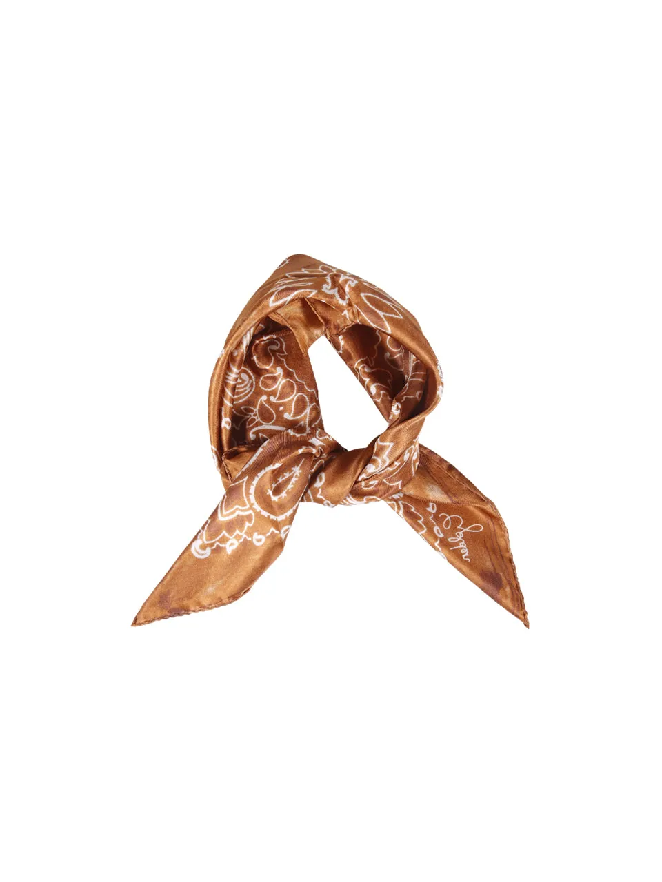 Golden Goose Deluxe Brand Paisley Print Distressed Effect Scarf