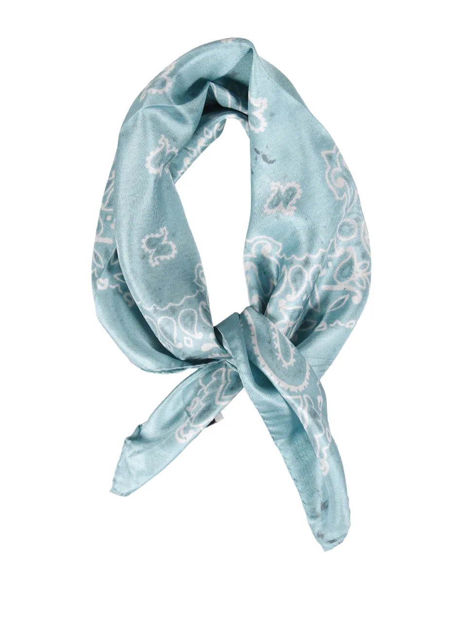 Golden Goose Deluxe Brand Paisley Print Distressed Effect Scarf