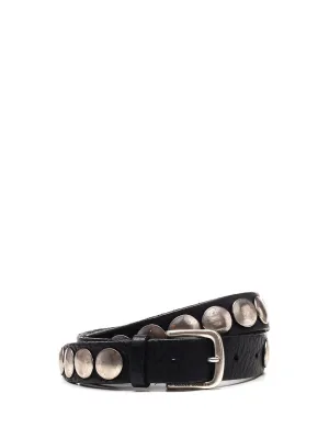 Golden Goose Deluxe Brand Stud Detailed Buckled Belt