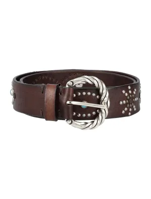 Golden Goose Deluxe Brand Stud Embellished Buckle Belt