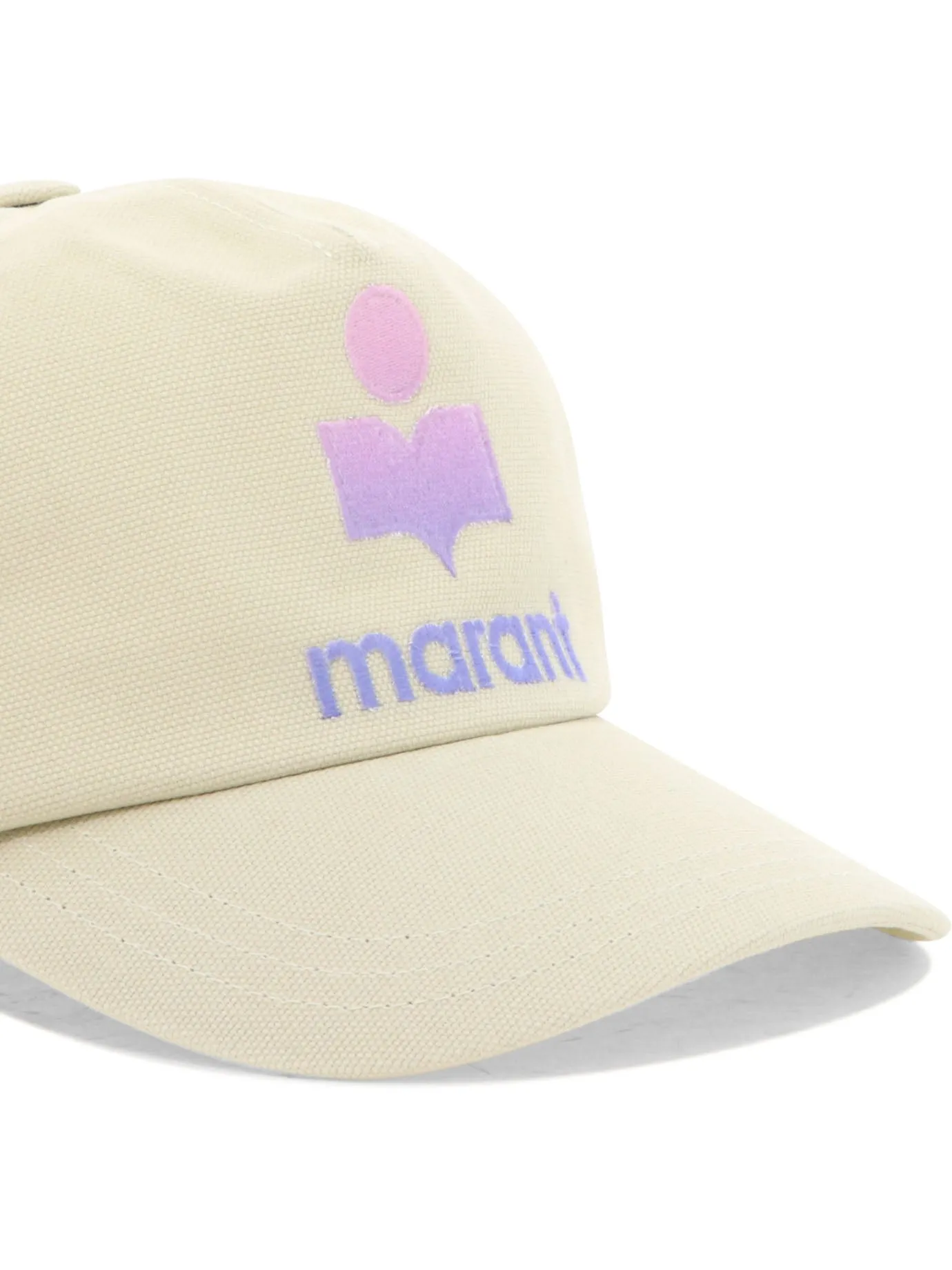 Isabel Marant Curved Peak Logo Embroidered Baseball Cap