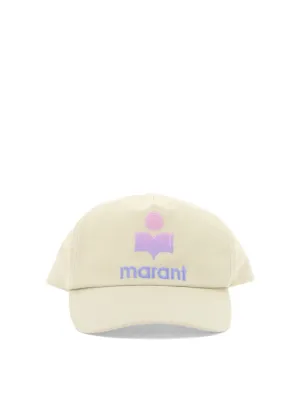 Isabel Marant Curved Peak Logo Embroidered Baseball Cap