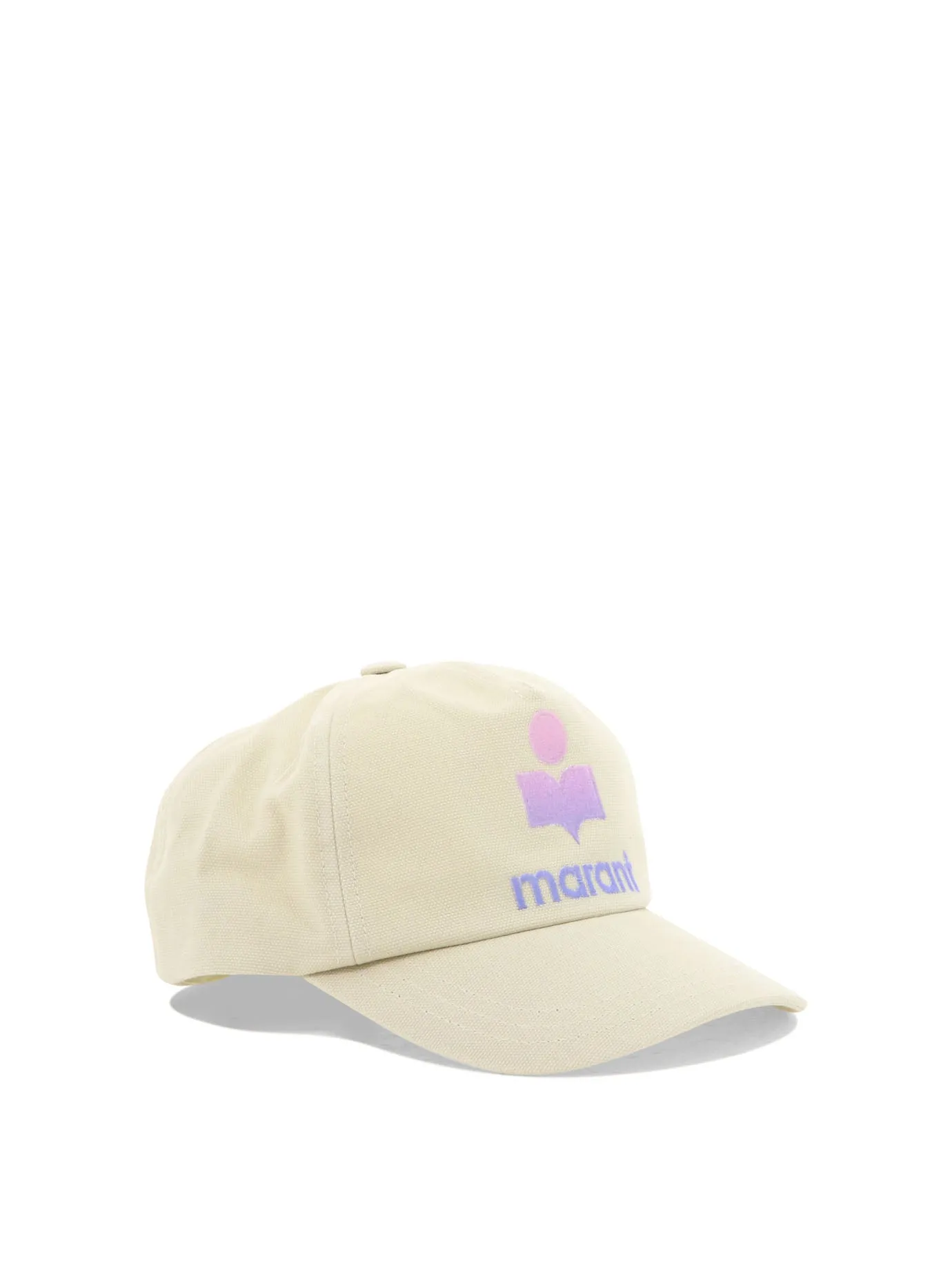 Isabel Marant Curved Peak Logo Embroidered Baseball Cap