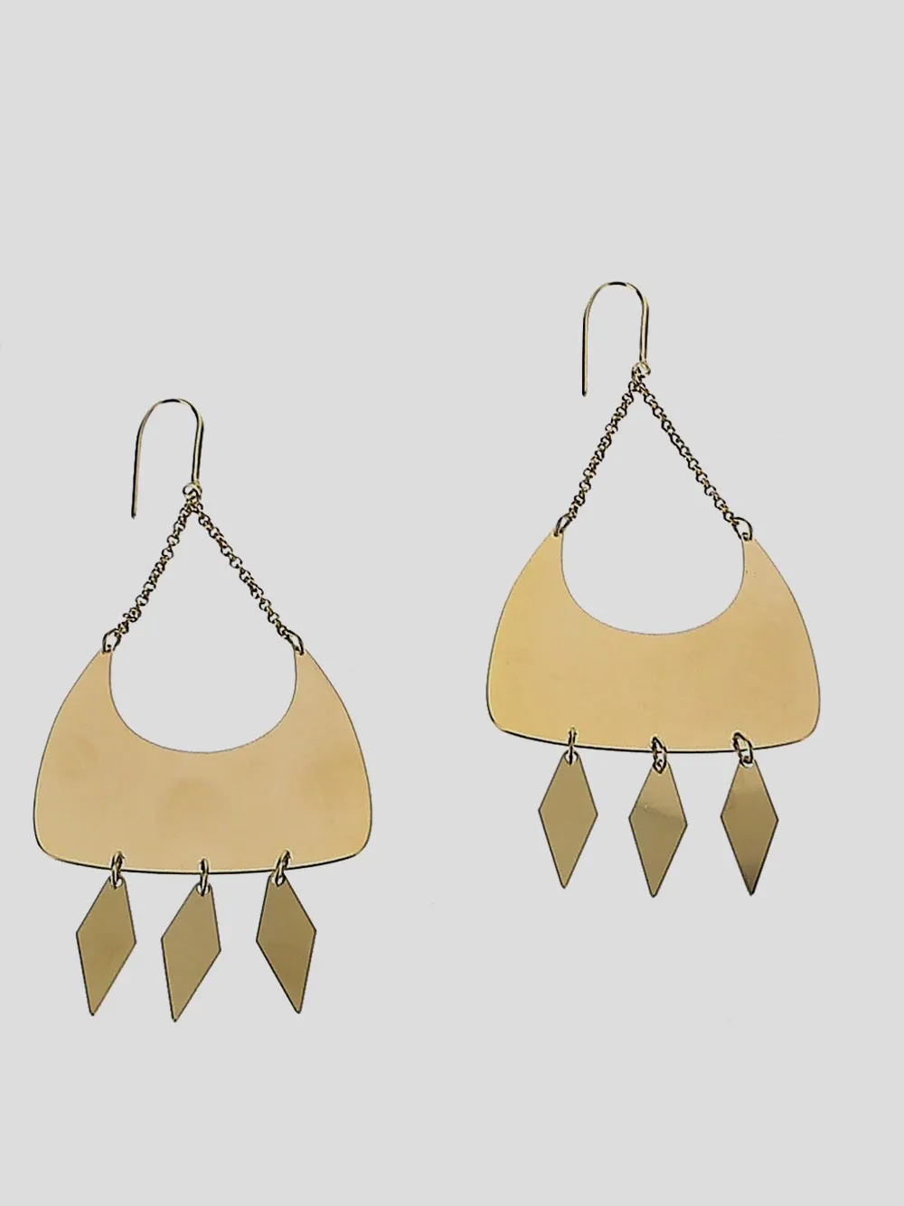 Isabel Marant Diamond Charm Dore Earrings