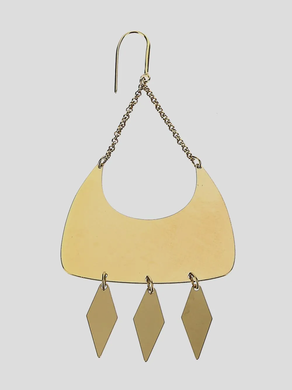 Isabel Marant Diamond Charm Dore Earrings