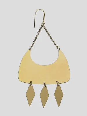 Isabel Marant Diamond Charm Dore Earrings