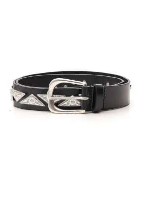 Isabel Marant Engraved Plaques Western Belt