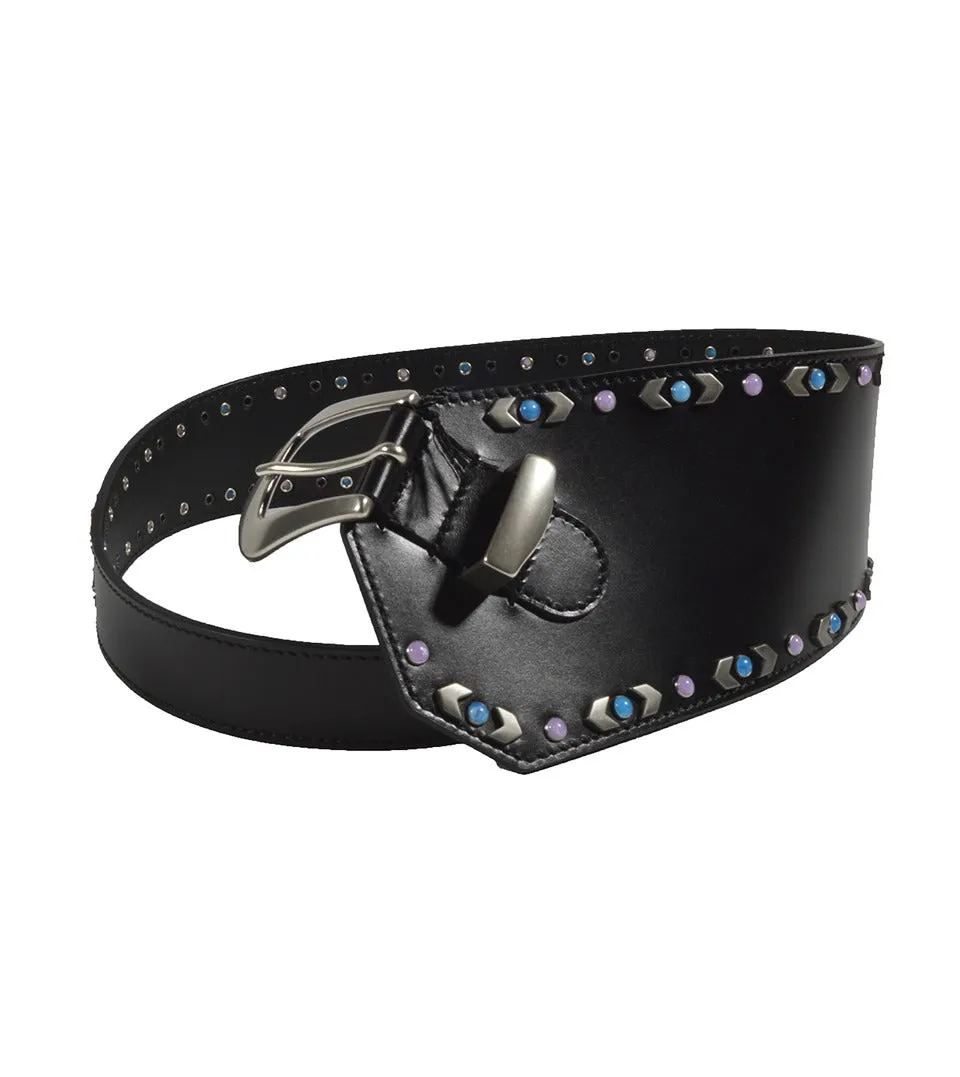 Isabel Marant Stud Embellished Asymmetric Belly Belt