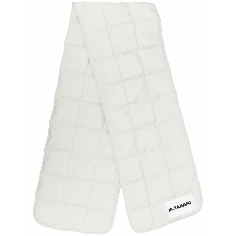 Jil Sander  Logo Patch Quilted Design Scarf