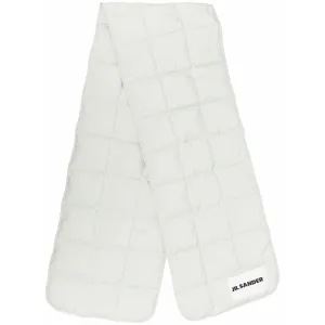 Jil Sander  Logo Patch Quilted Design Scarf