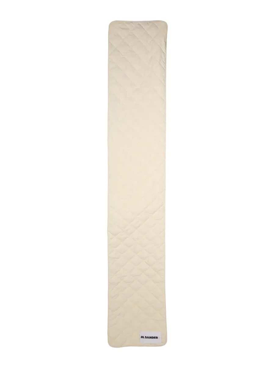 Jil Sander  Logo Patch Quilted Padded Scarf