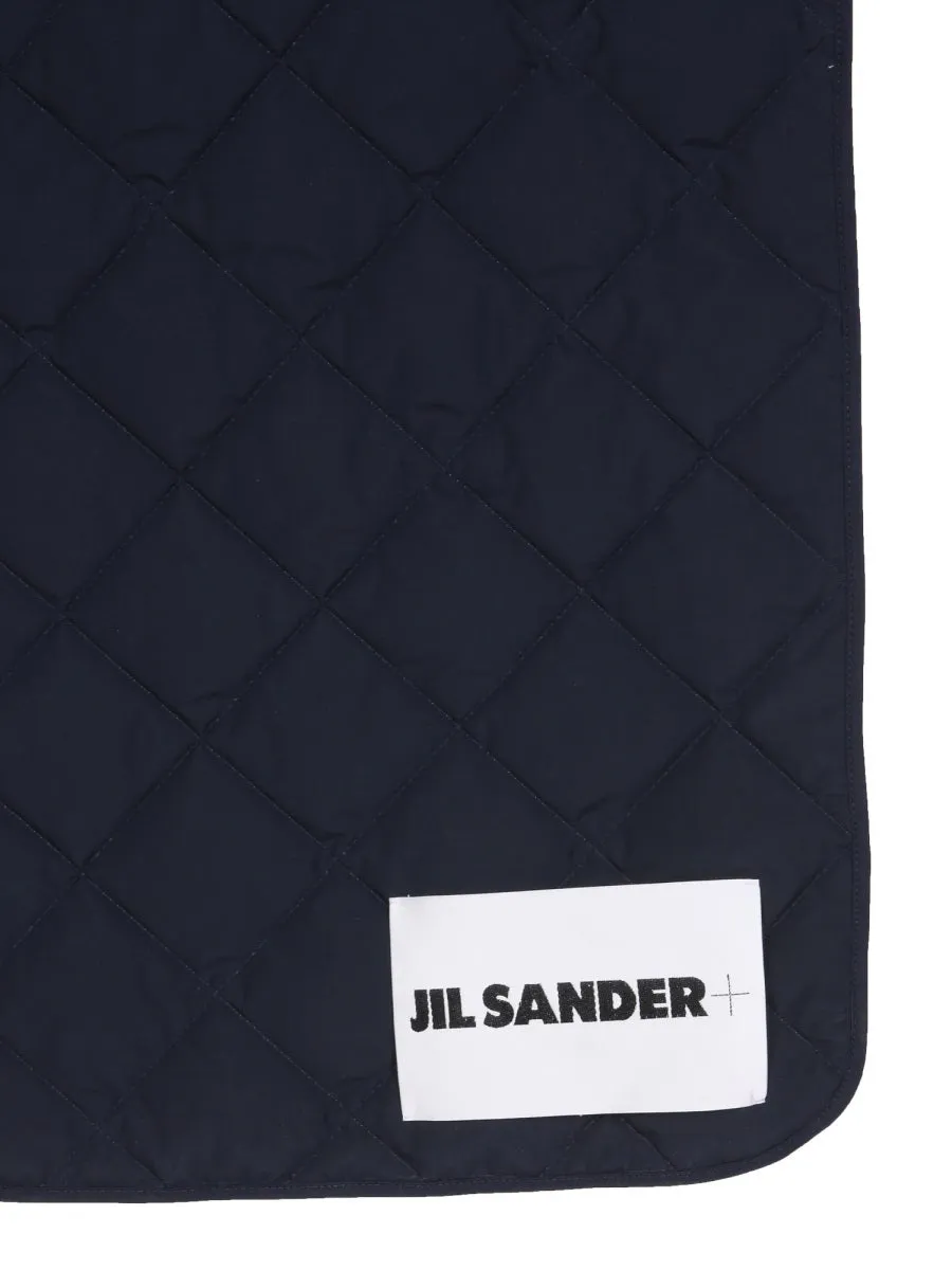 Jil Sander  Logo Patch Quilted Padded Scarf