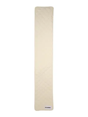 Jil Sander  Logo Patch Quilted Padded Scarf