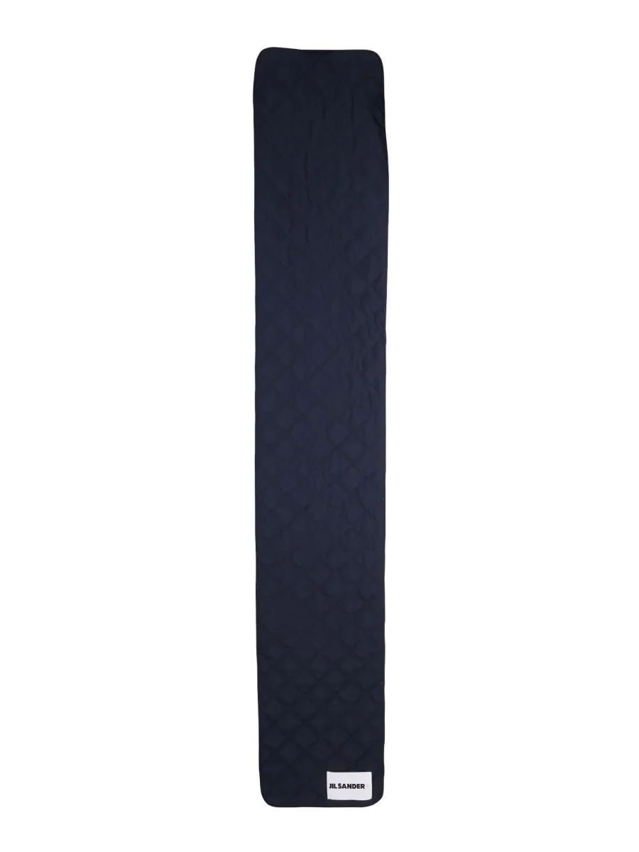 Jil Sander  Logo Patch Quilted Padded Scarf