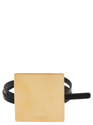 Jil Sander Square Logo Buckle Belt