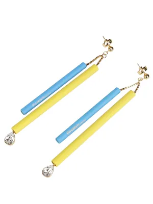 JW Anderson Two-Tone Tubular Earrings
