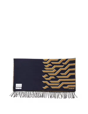 Kenzo Printed Fringed Scarf