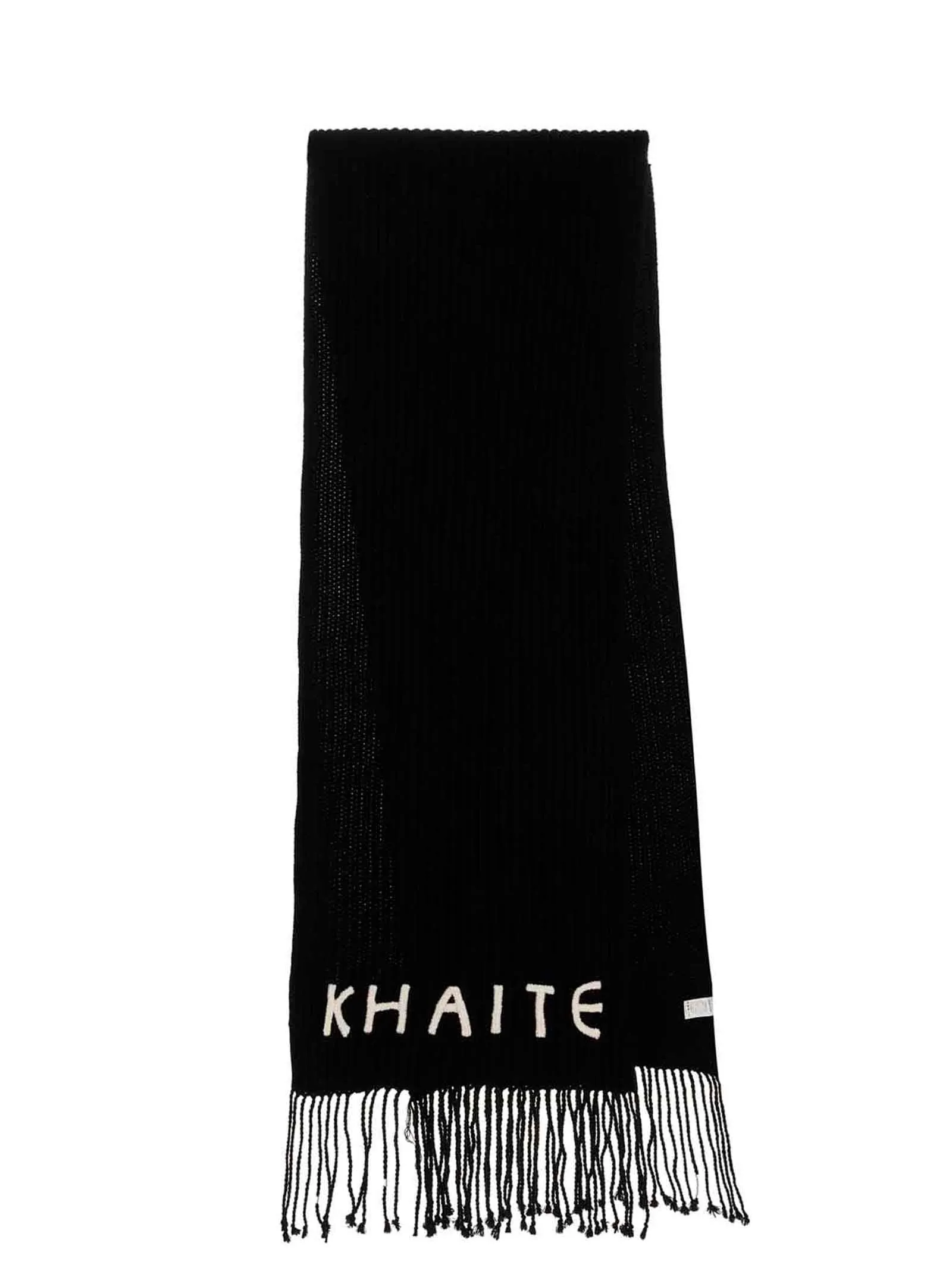 Khaite Logo Embroidered Scarf