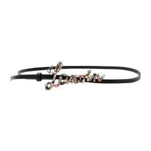 Lanvin Jewelled Logo Detailed Belt