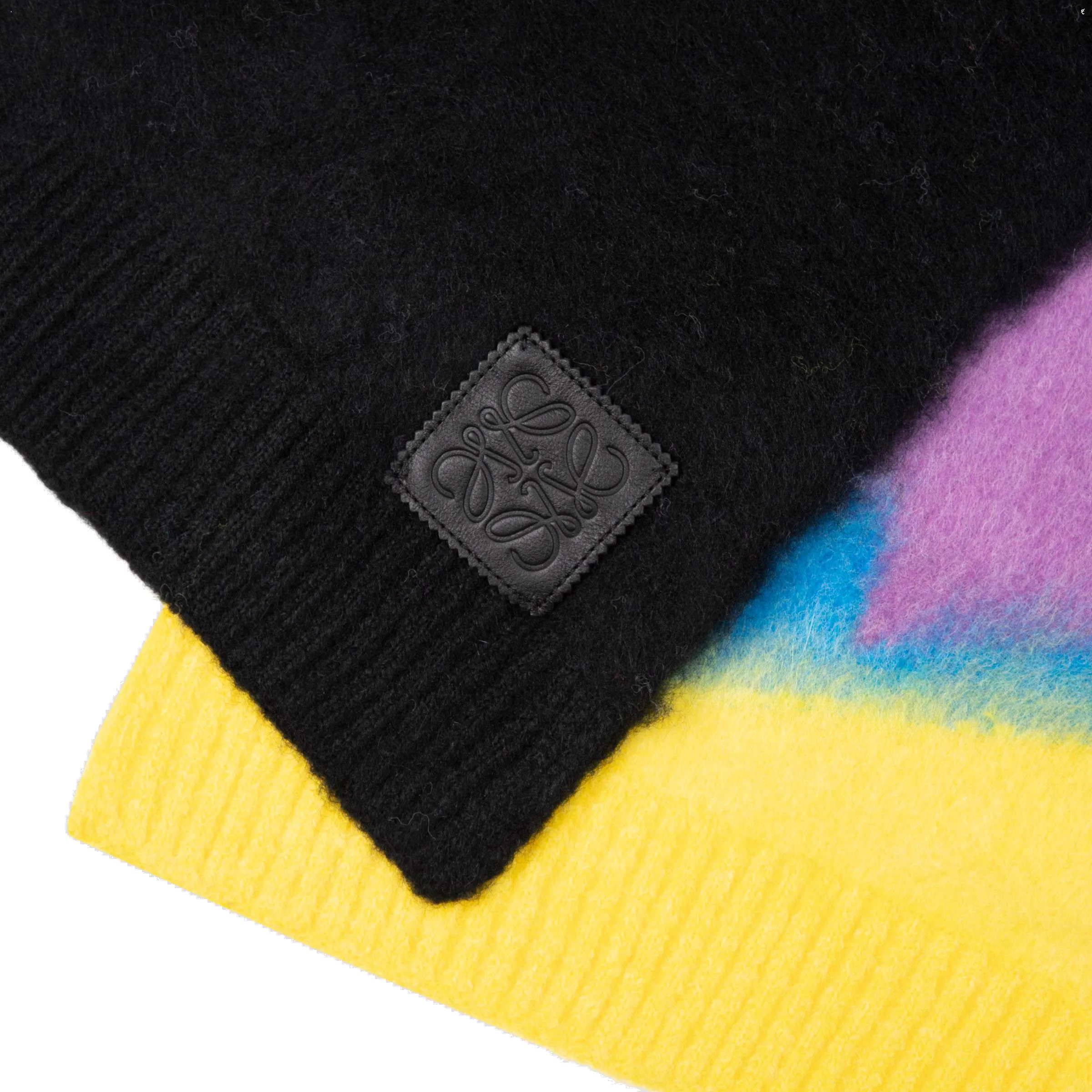 Loewe Anagram Patch Intarsia Scarf