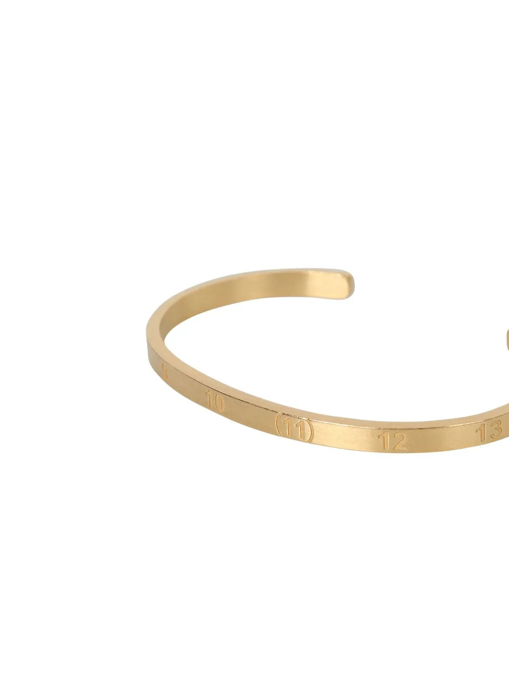 Maison Margiela Engraved Detail Cuff Bracelet