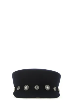 Maison Michel Abby Stud-Embellished Sailor Cap