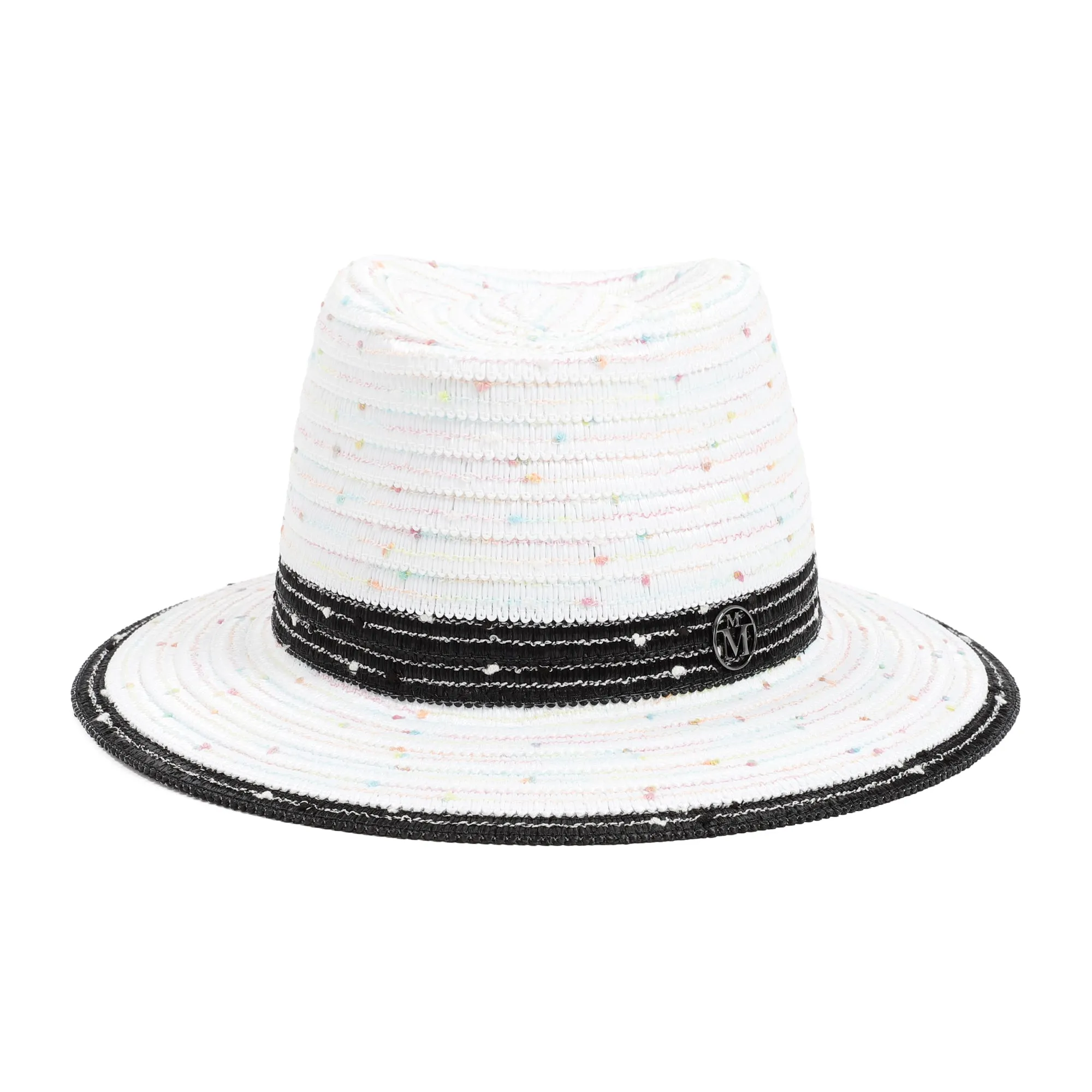 Maison Michel Andr Logo Plaque Fedora Hat