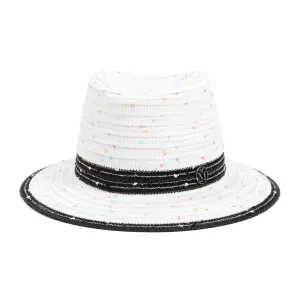 Maison Michel Andr Logo Plaque Fedora Hat