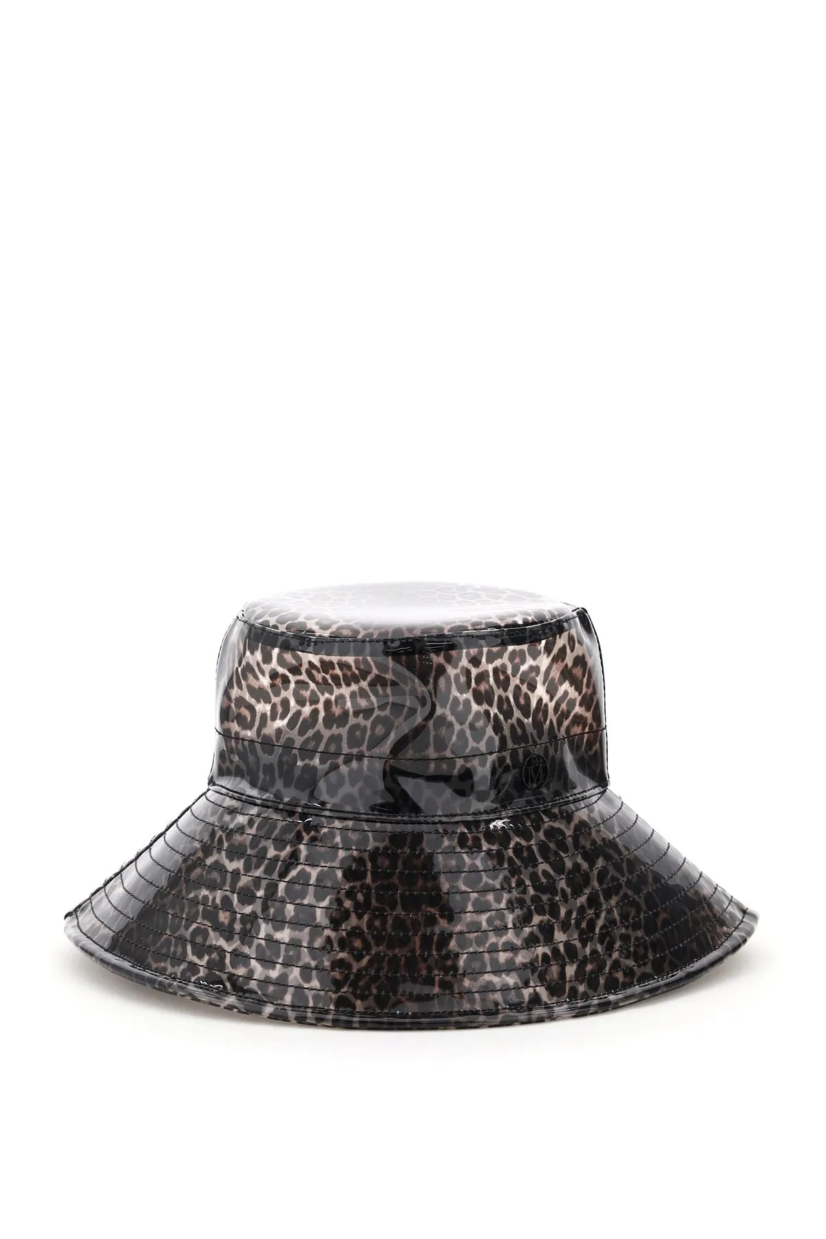 Maison Michel Charlotte Leopard Print Bucket Hat