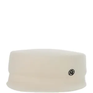 Maison Michel Logo Plaque Baker Boy Hat
