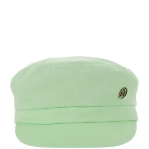 Maison Michel Logo Plaque Curved Peak Hat