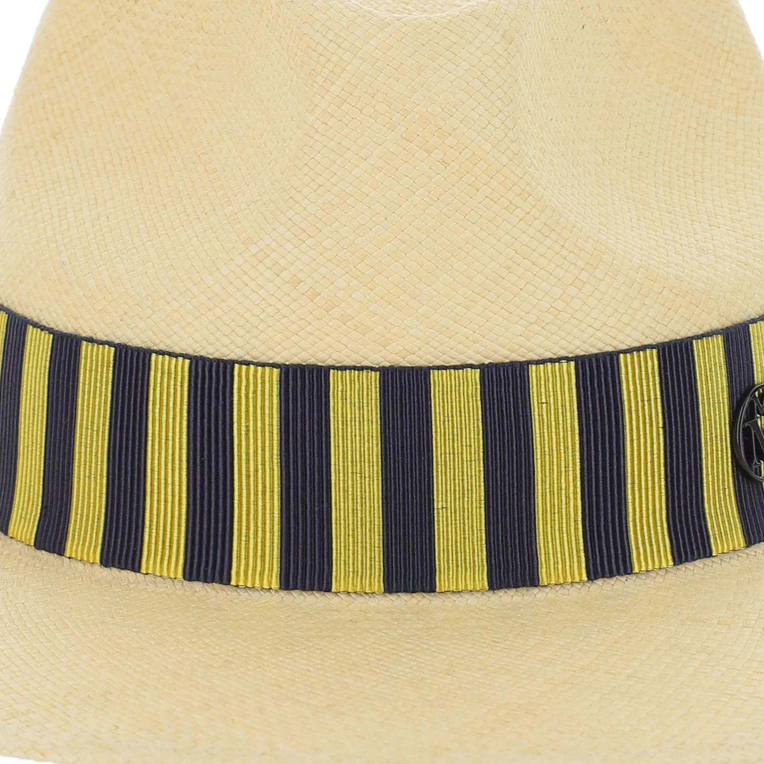 Maison Michel Rico Striped Trim Hat