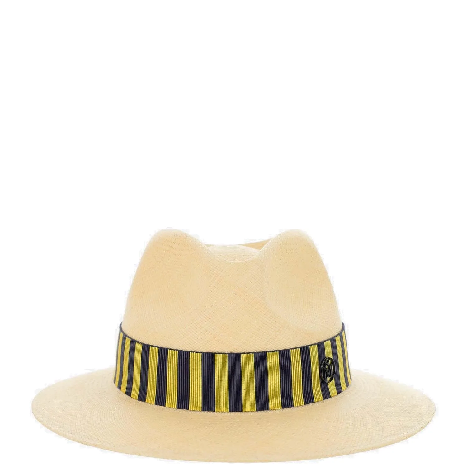Maison Michel Rico Striped Trim Hat