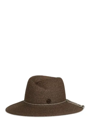 Maison Michel Virginie Logo Plaque Hat