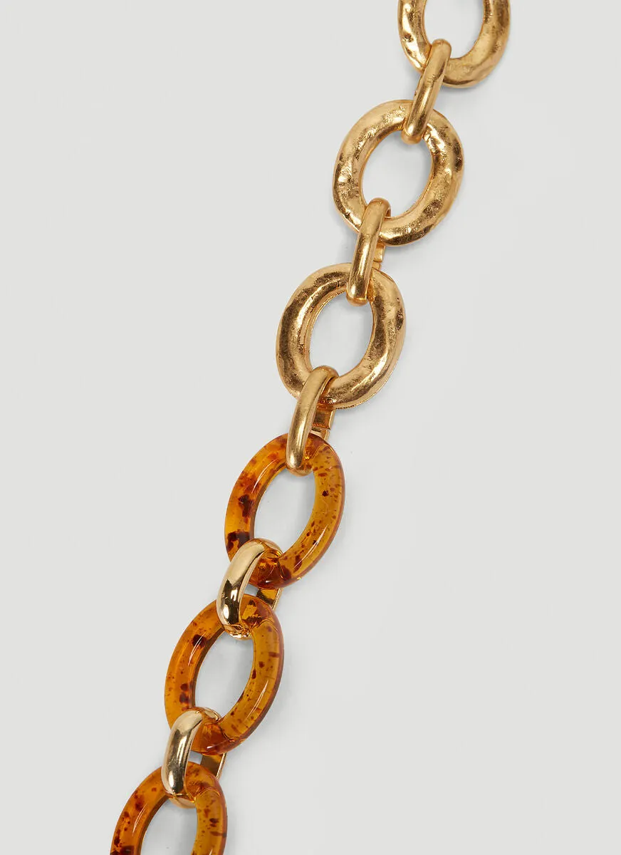 Marni Leaf Pendant Chain Necklace