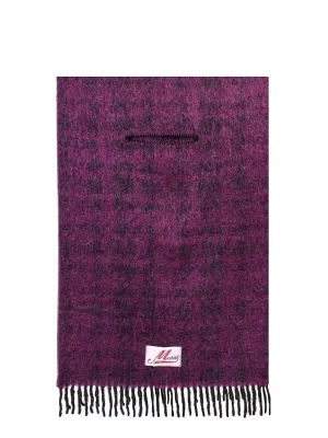 Marni Logo Patch Fringed Scarf
