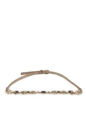 Max Mara Crystal Embellished Belt