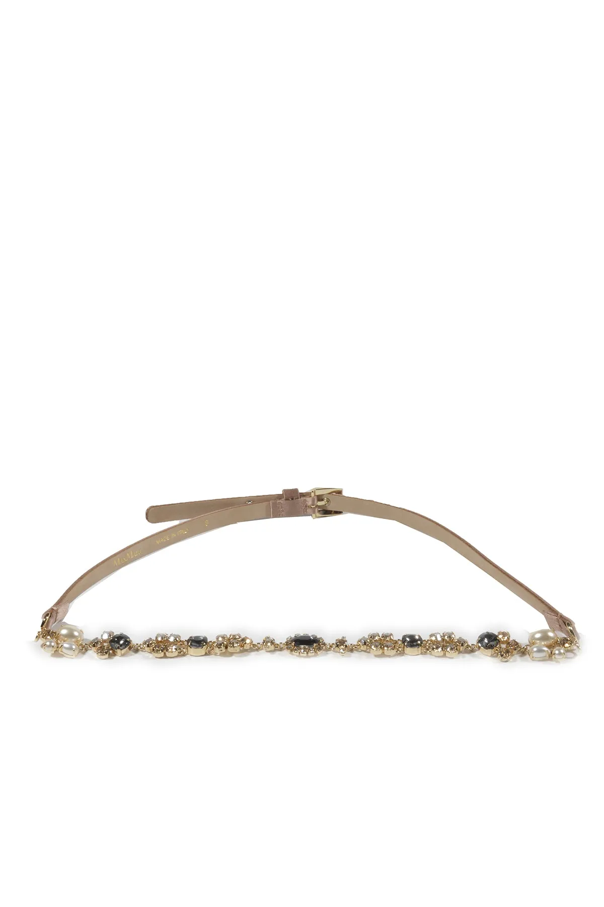 Max Mara Crystal Embellished Belt