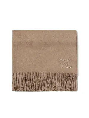 Max Mara Logo Detailed Fringed Scarf