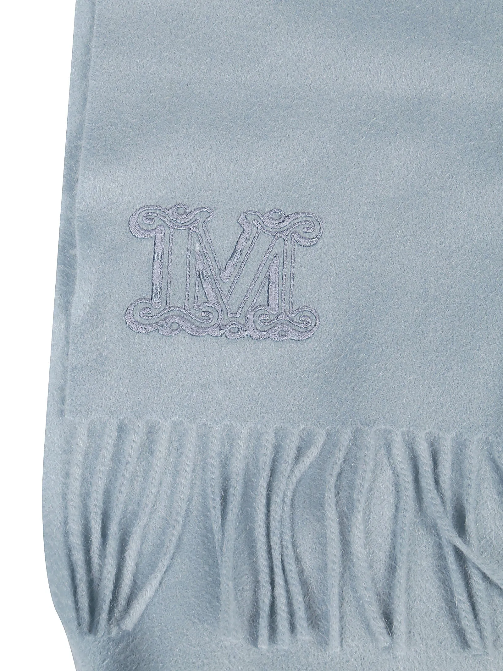 Max Mara Monogram Fringed Scarf