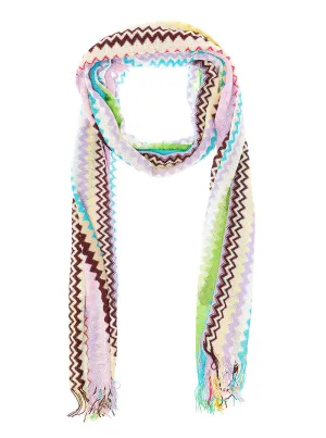 Missoni Colour-Block Fringed Long Scarf
